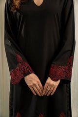 Basics By Zouj Stitched Co Ords Emb S/S Collection'2025-Black