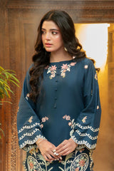 Tng By MD Stitched Bahar Collection-Neel Kamal (Navy Blue)