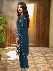 Tng By MD Stitched Bahar Collection-Neel Kamal (Navy Blue)