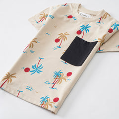 Kjunction Boys Half Sleeves-Printed T-Shirt