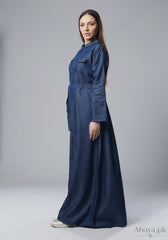 Abaya.Pk Denim Hale Abaya