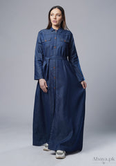 Abaya.Pk Denim Hale Abaya