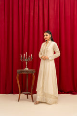 Manahils Stitched Formals K-147-Off White