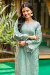 Tng By MD Stitched Bahar Collection-Baharaan (AquaMarin)