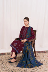 Feathers Unstitched Winter Arrivals Suit-EISLEN-FT554