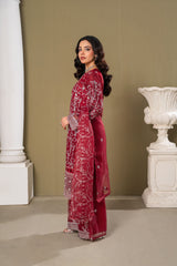 Midway Arts Stitched 3 Piece Formals Collection'2026-3-pc-chiffon-gharara-set