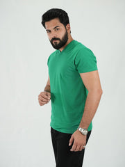 Mercato Green V Neck Shirt