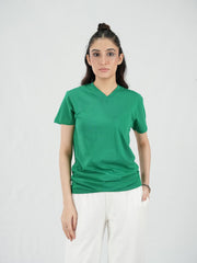 Mercato Green V Neck Shirt