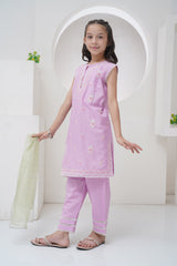 Mahroo Stitched 3 Piece Formals Kids Collection'2025-GS-EMB-001