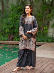 Tng By Md Stitched Baag Collection-Noor e Shab | 2 Piece | Printed | Black