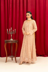 Manahils Stitched Formals K-136-Peach