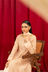 Manahils Stitched Formals K-136-Peach