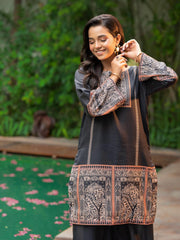 Tng By Md Stitched Baag Collection-Noor e Shab | 2 Piece | Printed | Black