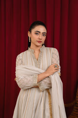 Manahils Stitched Formals Maxi-106-Tan