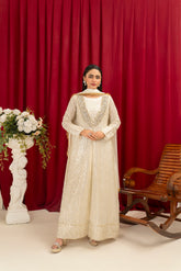 Manahils Stitched Formals K-135-Off White