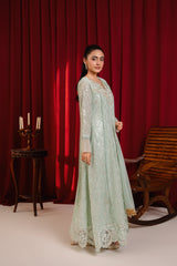 Manahils Stitched Formals K-136-Mint Green