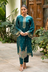 Tng By MD Stitched Bahar Collection-Zamrud (Teal)