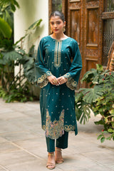 Tng By MD Stitched Bahar Collection-Zamrud (Teal)