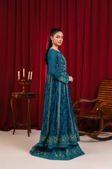Manahils Stitched Formals B-007-Teal