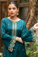Tng By MD Stitched Bahar Collection-Zamrud (Teal)