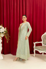 Manahils Stitched Formals K-135-Mint Green