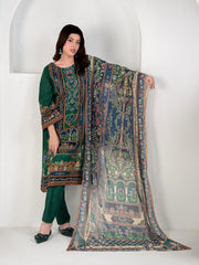 Tng By Md Stitched 3 Piece-Gulposh | 3 Piece | Printed | Green