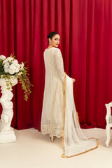 Manahils Stitched Formals K-136-Off White