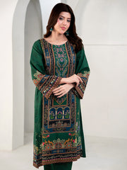 Tng By Md Stitched 3 Piece-Gulposh | 3 Piece | Printed | Green