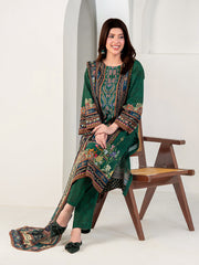 Tng By Md Stitched 3 Piece-Gulposh | 3 Piece | Printed | Green