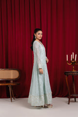 Manahils Stitched Formals Angrakha-099-Ice Blue