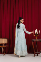 Manahils Stitched Formals Angrakha-099-Ice Blue
