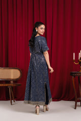 Manahils Stitched Wa 03-Navy Blue