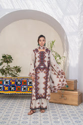 Saqafat By Abeera Exclusive Stitched Poly Lawn Suit-SQ-14