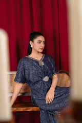 Manahils Stitched Wa 03-Navy Blue