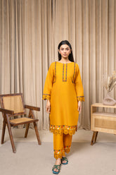 Zoya Zafar Stitched 2 Piece Cotton Collection'2025-Amber Elegance
