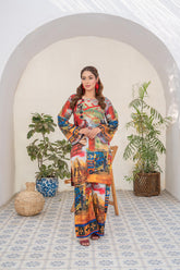Saqafat By Abeera Exclusive Stitched Poly Lawn Suit-SQ-11