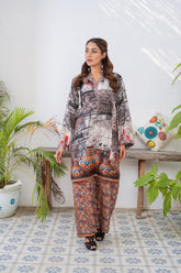 Saqafat By Abeera Exclusive Stitched Poly Lawn Suit-SQ-10
