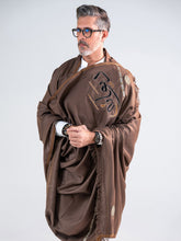 Tng By Md-Deewana Shawl | Embroidered | Choco Brown