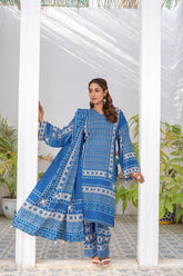 Saqafat By Abeera Exclusive Stitched Poly Lawn Suit-SQ-06