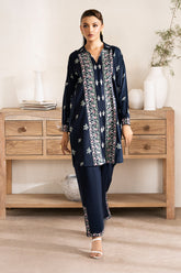 Zarposh Unstitched 2 Piece Emb Cotton Collection-Pearl