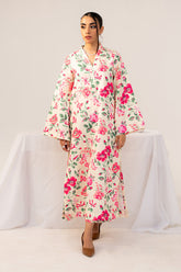 Fleur Co Ords By Sheenora Stitched 2 Piece Lawn Silk Collection'2025-CRIMSON