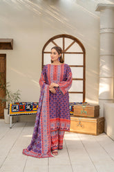 Saqafat By Abeera Exclusive Stitched Poly Lawn Suit-SQ-03