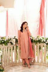 Baat Pakki Omal by Komal Stitched 3 Piece Dobby Suit-Ayla