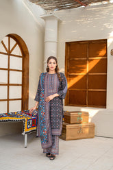 Saqafat By Abeera Exclusive Stitched Poly Lawn Suit-SQ-01