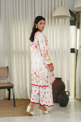 Dhaga Stitched 2 Piece Poly Cambric Suit-Fiora
