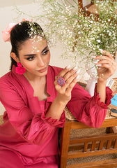 Amal Stitched Co Ords Basics Collection-Orchid