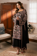 Meeru By Sheenora Stitched 3 Piece Festive Pret Collection'2025-MIDNIGHT LUXE