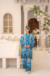 Zar E Gul By Abeera Stitched 2 Piece Poly Lawn Collection'2025-ZG-02