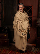 Tng By Md-Deewana Shawl | Embroidered | Warm Beige