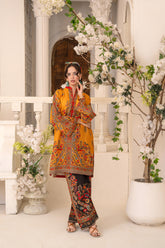 Zar E Gul By Abeera Stitched 2 Piece Poly Lawn Collection'2025-ZG-03